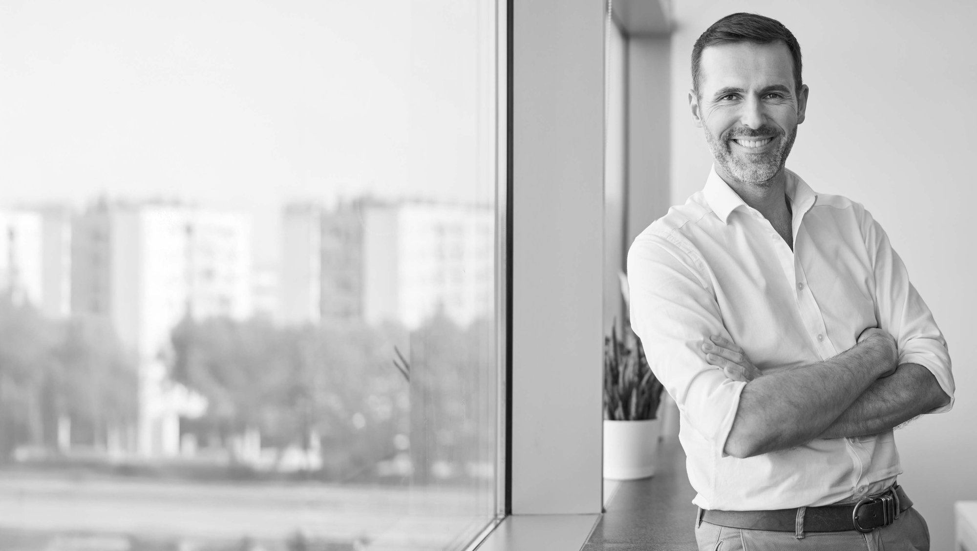 Smiling businessman